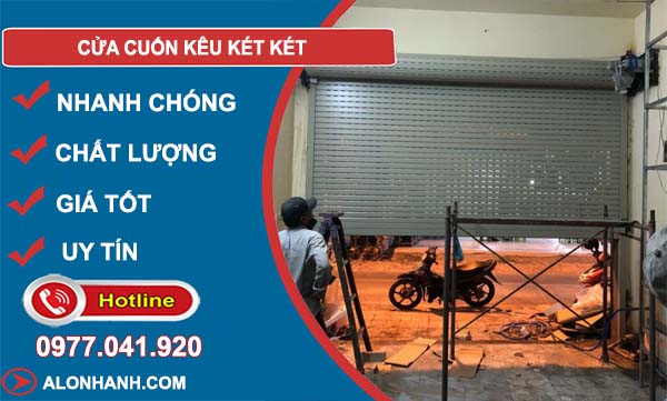 cửa cuốn kêu két két