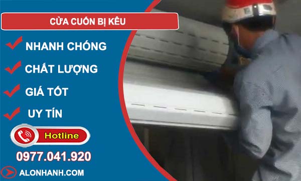 khắc phục cửa cuốn bị kêu