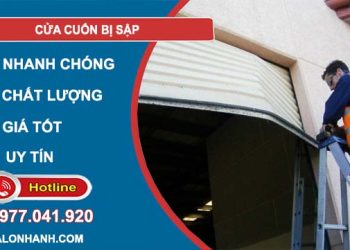 khắc phục cửa cuốn bị sập