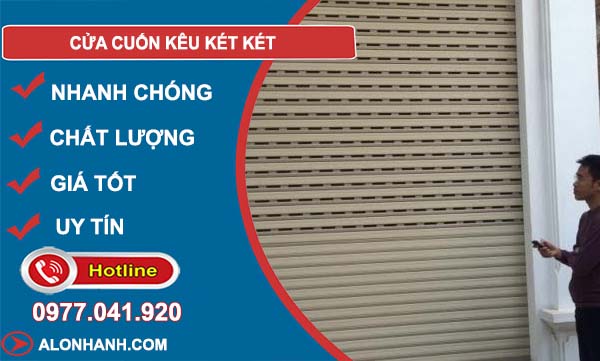 khắc phục cửa cuốn kêu két két
