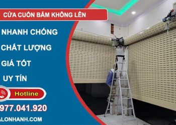 khắc phục cửa cuốn bấm không lên