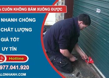 khắc phục cửa cuốn không bấm xuống được
