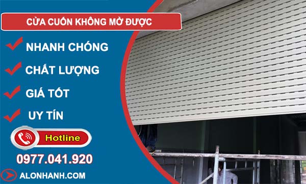 khắc phục cửa cuốn không mở được