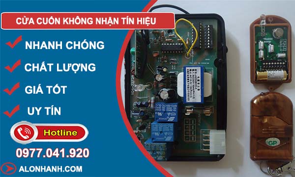 khắc phục cửa cuốn không nhận tín hiệu