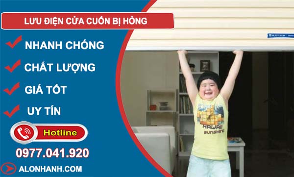 khắc phục lưu điện cửa cuốn bị hỏng