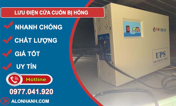 lưu điện cửa cuốn bị hỏng