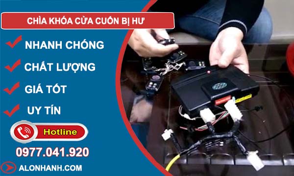 nguyên nhân chìa khoá cửa cuốn bị hư