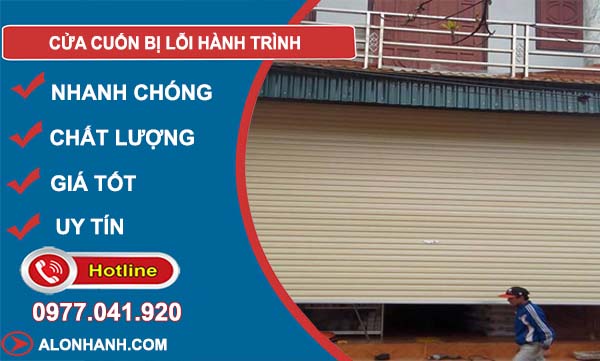 nguyên nhân cửa cuốn bị lỗi hành trình