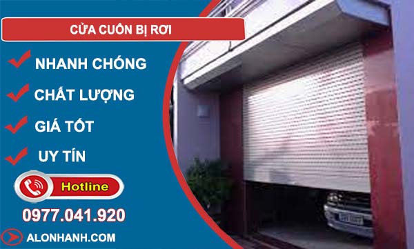 nguyên nhân cửa cuốn bị rơi