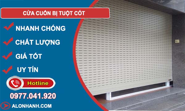nguyên nhân cửa cuốn bị tuột cót