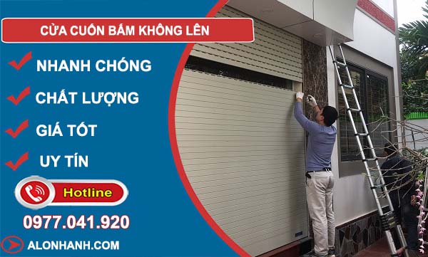 nguyên nhân cửa cuốn bấm không lên
