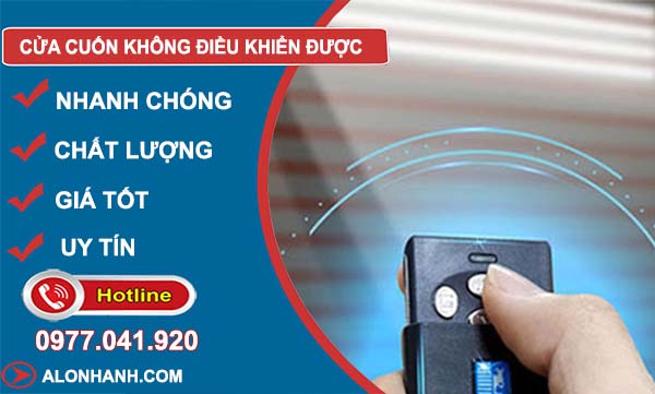 nguyên nhân cửa cuốn không điều khiển được