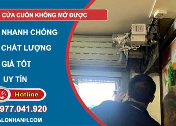 nguyên nhân cửa cuốn không mở được