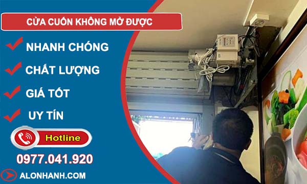 nguyên nhân cửa cuốn không mở được