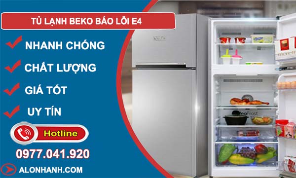 nguyên nhân tủ lạnh beko báo lỗi e4