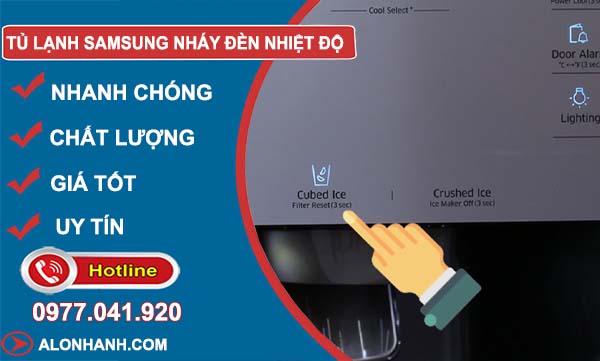 nguyên nhân tủ lạnh samsung nháy đèn nhiệt độ
