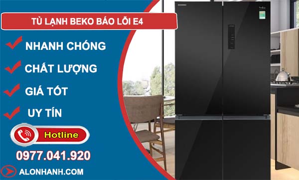 tủ lạnh beko báo lỗi e4