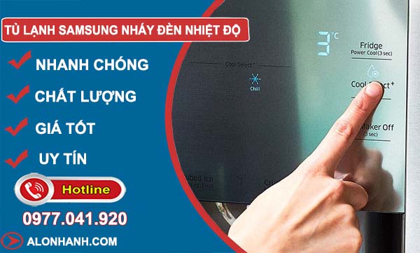 tủ lạnh samsung nháy đèn nhiệt độ