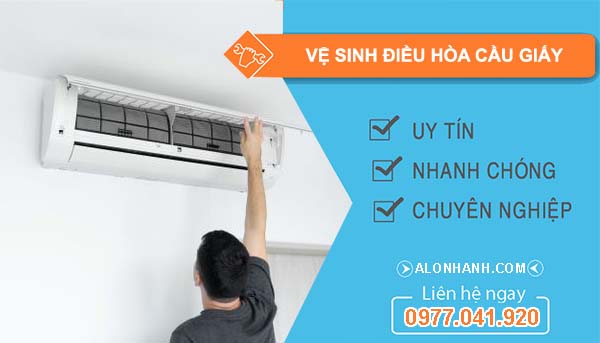 dịch vụ vệ sinh điều hòa cầu giấy