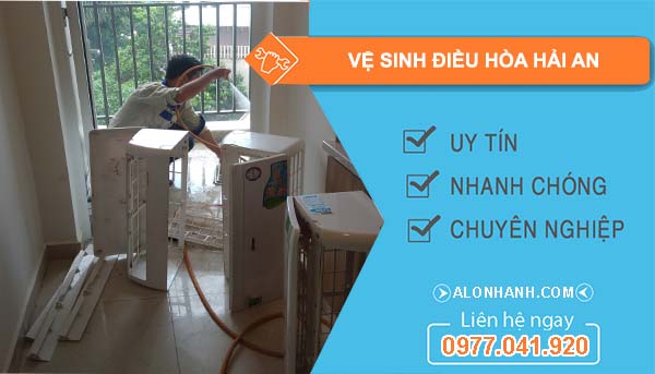 dịch vụ vệ sinh điều hòa hải an