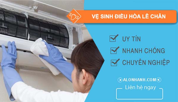 dịch vụ vệ sinh điều hòa lê chân