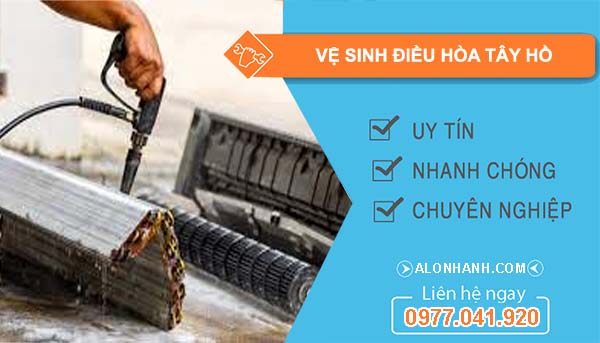 dịch vụ vệ sinh điều hòa tây hồ