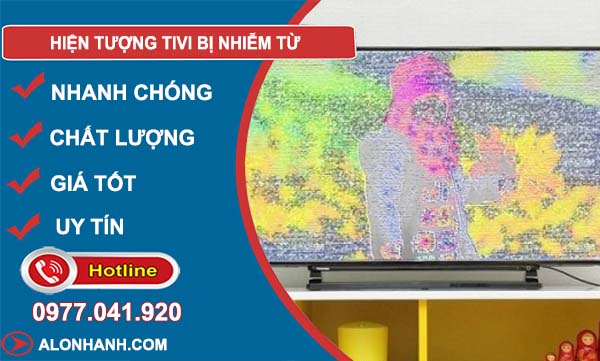 hiện tượng tivi bị nhiễm điện từ
