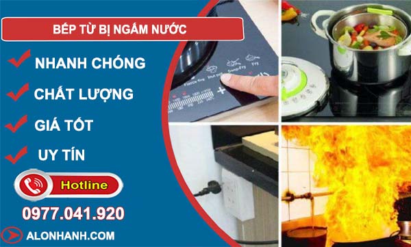 nguyên nhân bếp từ bị ngấm nước