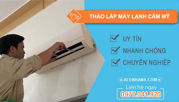 tháo lắp máy lạnh cẩm mỹ