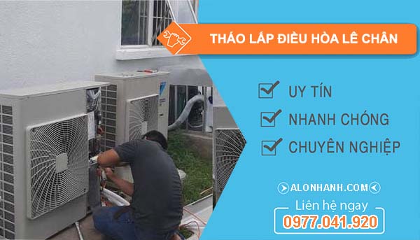 thợ tháo lắp điều hòa lê chân