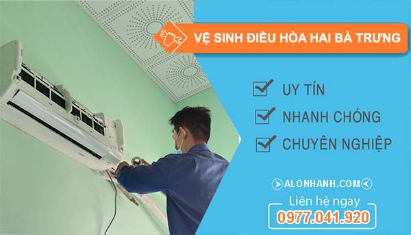 vệ sinh điều hòa hai bà trưng