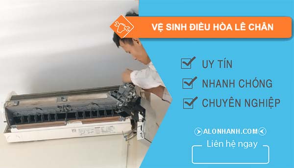 vệ sinh điều hòa lê chân