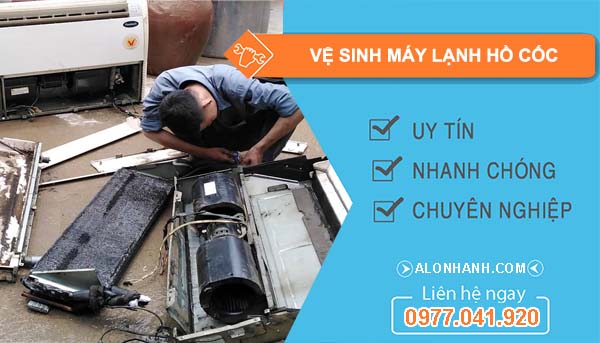 vệ sinh máy lạnh hồ cốc