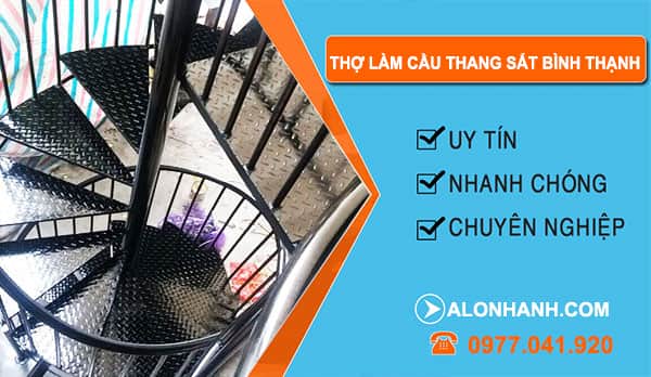 dịch vụ Thợ Làm Cầu Thang Sắt Bình Thạnh