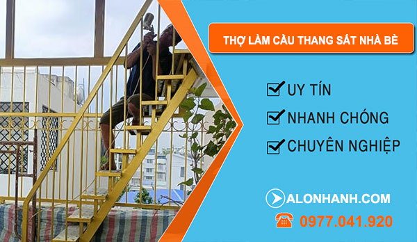 dịch vụ Thợ Làm Cầu Thang Sắt Nhà Bè