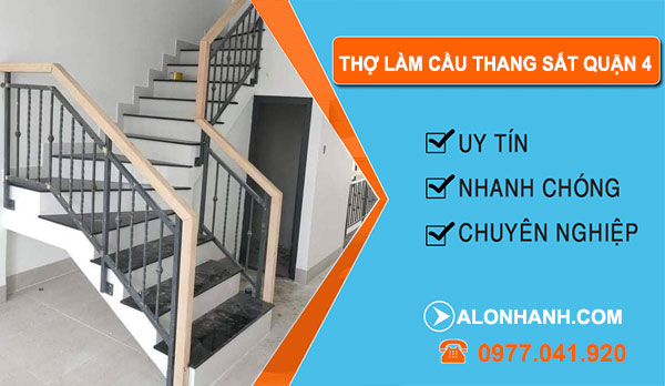dịch vụ Thợ Làm Cầu Thang Sắt Quận 4