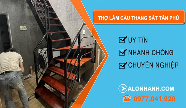 dịch vụ Thợ Làm Cầu Thang Sắt Tân Phú