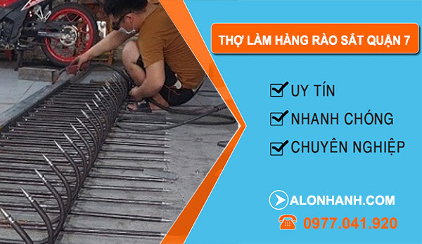 Dịch vụ Thợ Làm Hàng Rào Sắt Quận 7