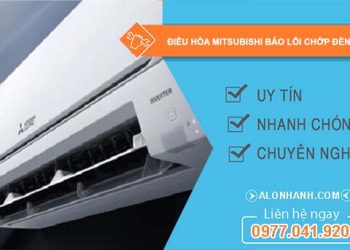 điều hòa mitsubishi báo lỗi chớp đèn 2 lần