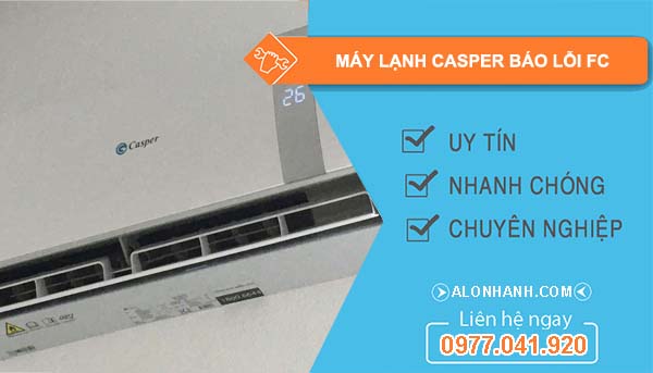 máy lạnh casper báo lỗi fc