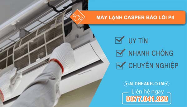 máy lạnh casper báo lỗi p4