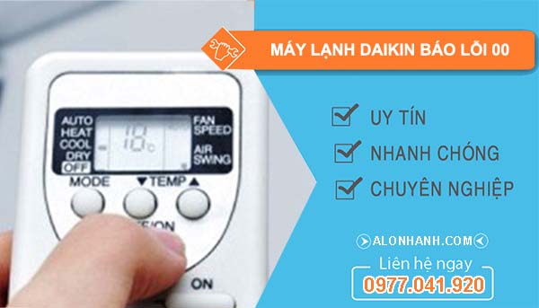 máy lạnh daikin báo lỗi 00