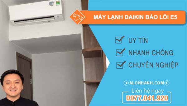 máy lạnh daikin báo lỗi e5