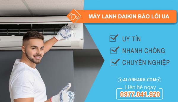 máy lạnh daikin báo lỗi ua