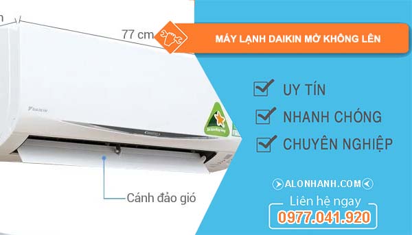 máy lạnh daikin mở không lên
