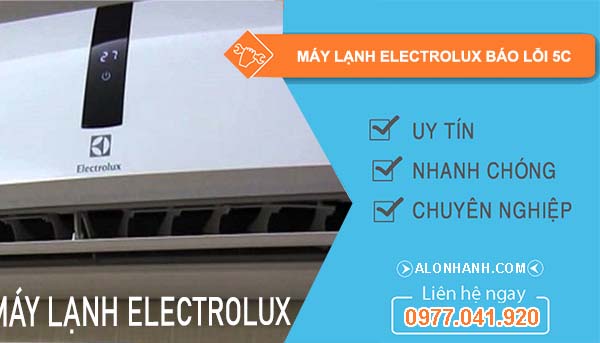 máy lạnh electrolux báo lỗi 5c
