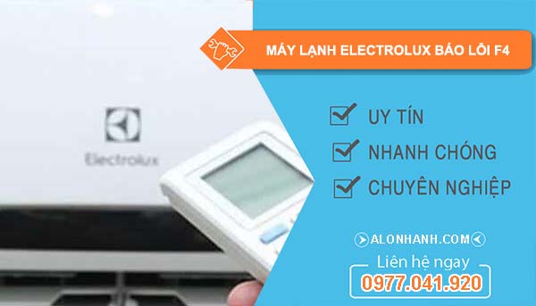 máy lạnh electrolux báo lỗi f4