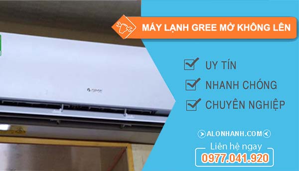 máy lạnh gree mở không lên