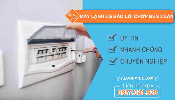 máy lạnh lg báo lỗi chớp đèn 3 lần