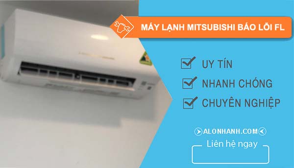 máy lạnh mitsubishi báo lỗi fl